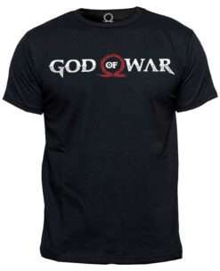 PLAYERA GOD OF WAR LOGO HORIZONTAL NEGRA GRANDE
