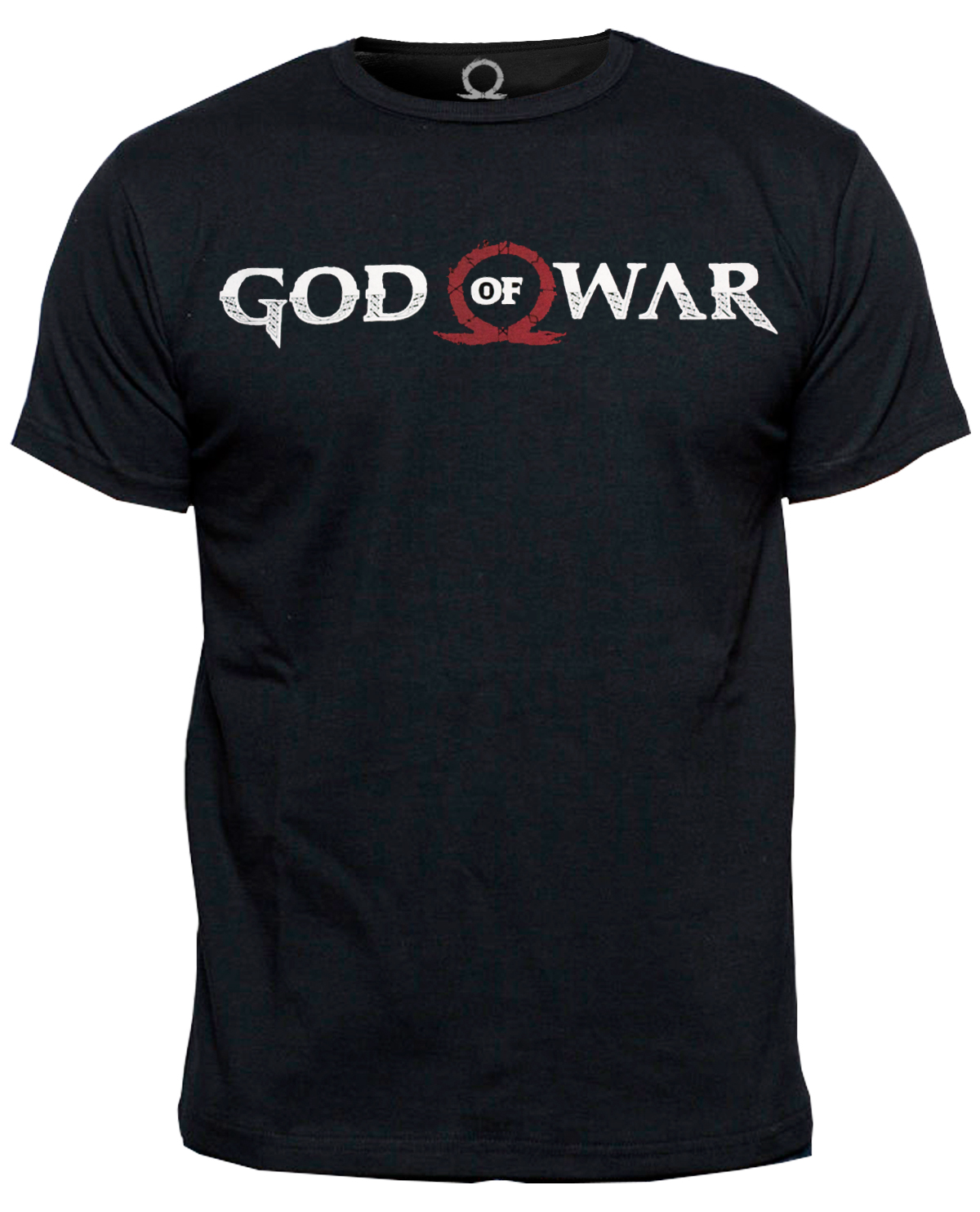 PLAYERA GOD OF WAR LOGO HORIZONTAL NEGRA GRANDE
