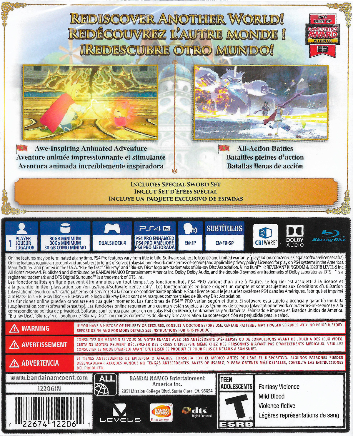 NI NO KUNI II REVENANT KINGDOM DAY ONE EDITION - Image 3