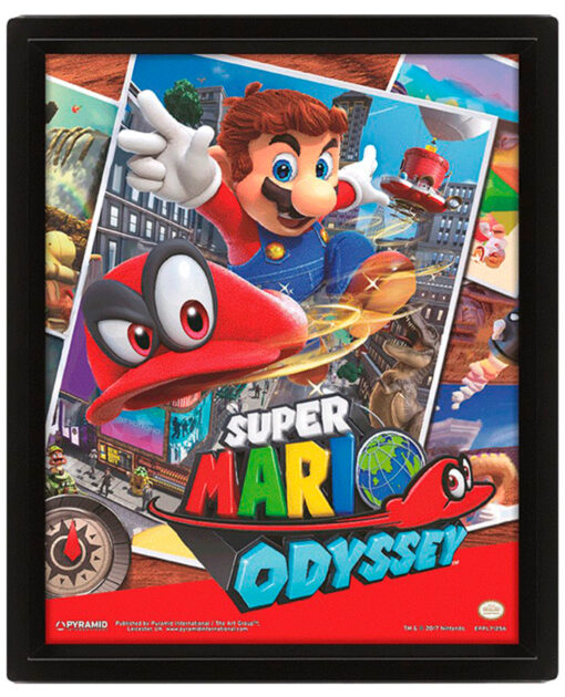 CUADRO LENTICULAR 3D SUPER MARIO ODYSSEY