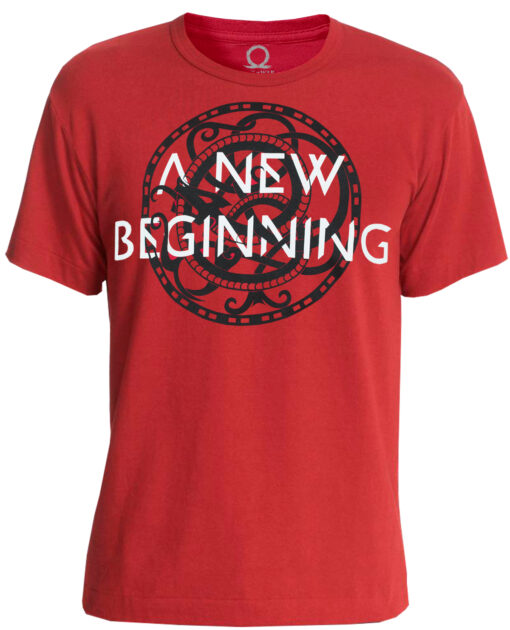 PLAYERA GOD OF WAR A NEW BEGINING ROJA CHICA