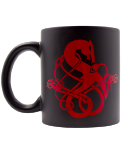 TAZA DE CERAMICA GOD OF WAR BE A WARRIOR SENSIBLE AL CALOR NEGRA