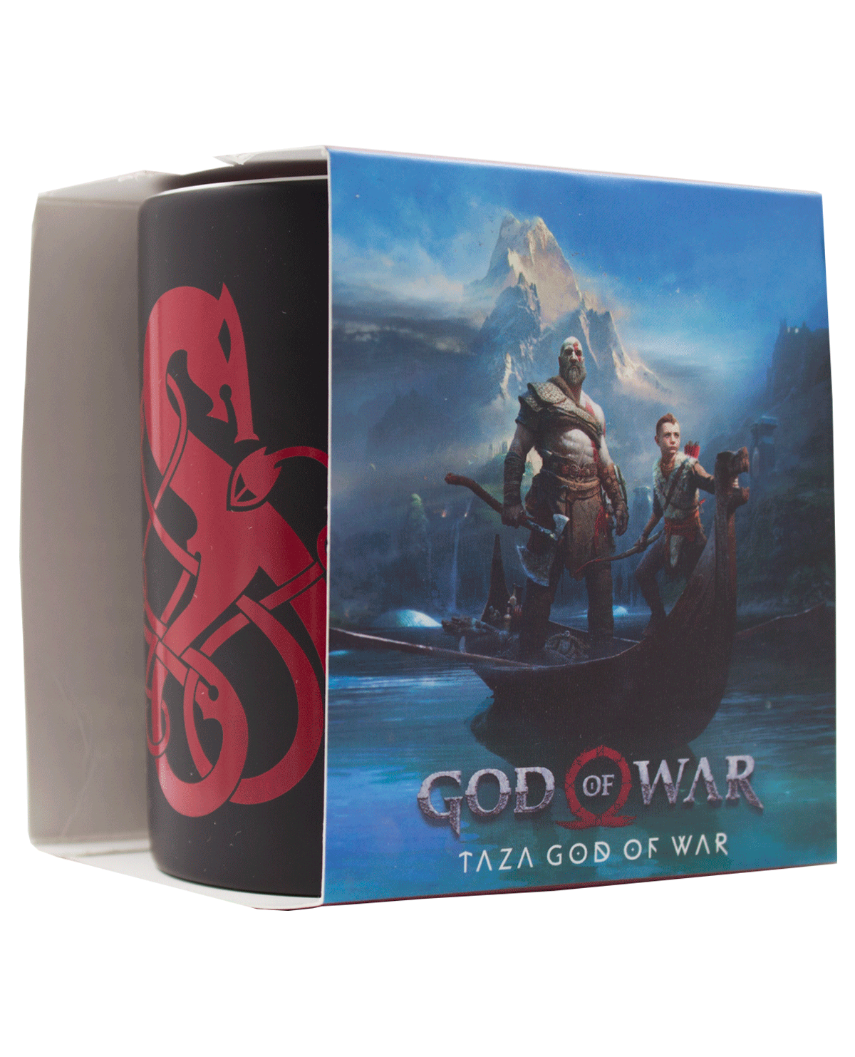 TAZA DE CERAMICA GOD OF WAR BE A WARRIOR SENSIBLE AL CALOR NEGRA - Image 2