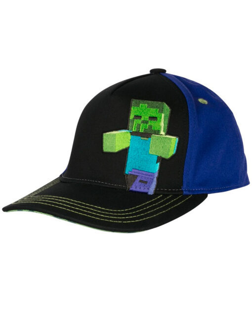 GORRA CLASICA MINECRAFT ZOMBIE NEGRA