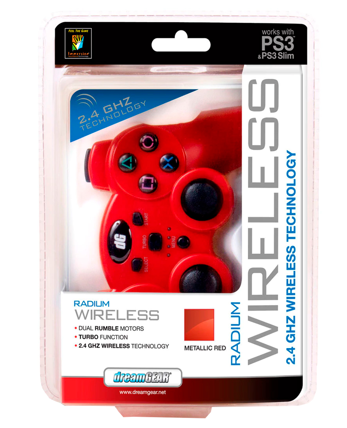 CONTROL PLAYSTATION 3 INALAMBRICO DREAMGEAR RADIUM ROJO - Image 2