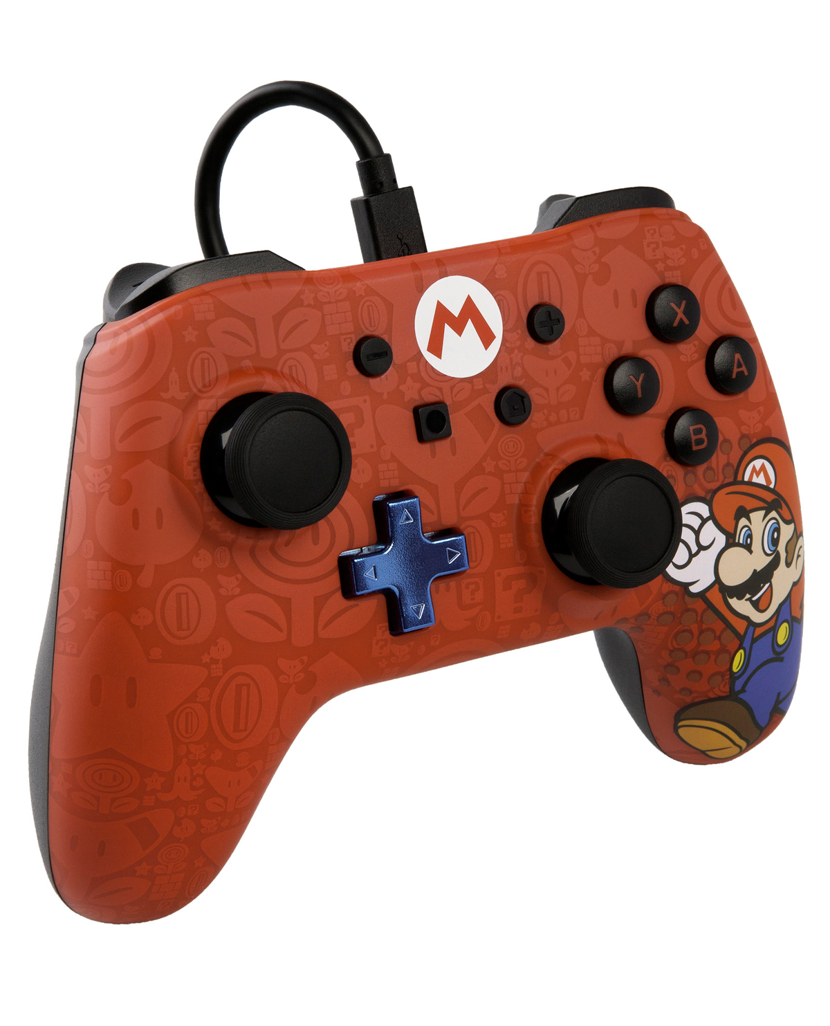 CONTROL NINTENDO SWITCH ALAMBRICO POWER A SUPER MARIO ROJO - Image 3