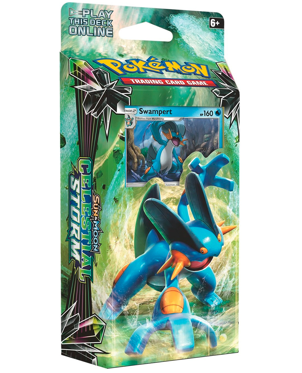 DECK POKEMON TRADING CARD GAME SUN AND MOON CELESTIAL STORM SWAMPERT ...
