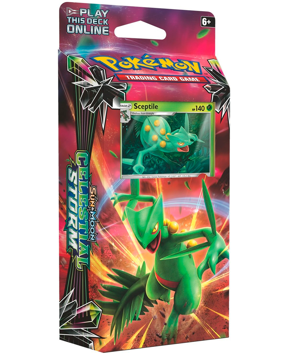 DECK POKEMON TRADING CARD GAME SUN AND MOON CELESTIAL STORM SCEPTILE ...