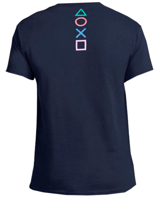 PLAYERA PLAYSTATION TROPICAL AZUL CHICA - Image 2