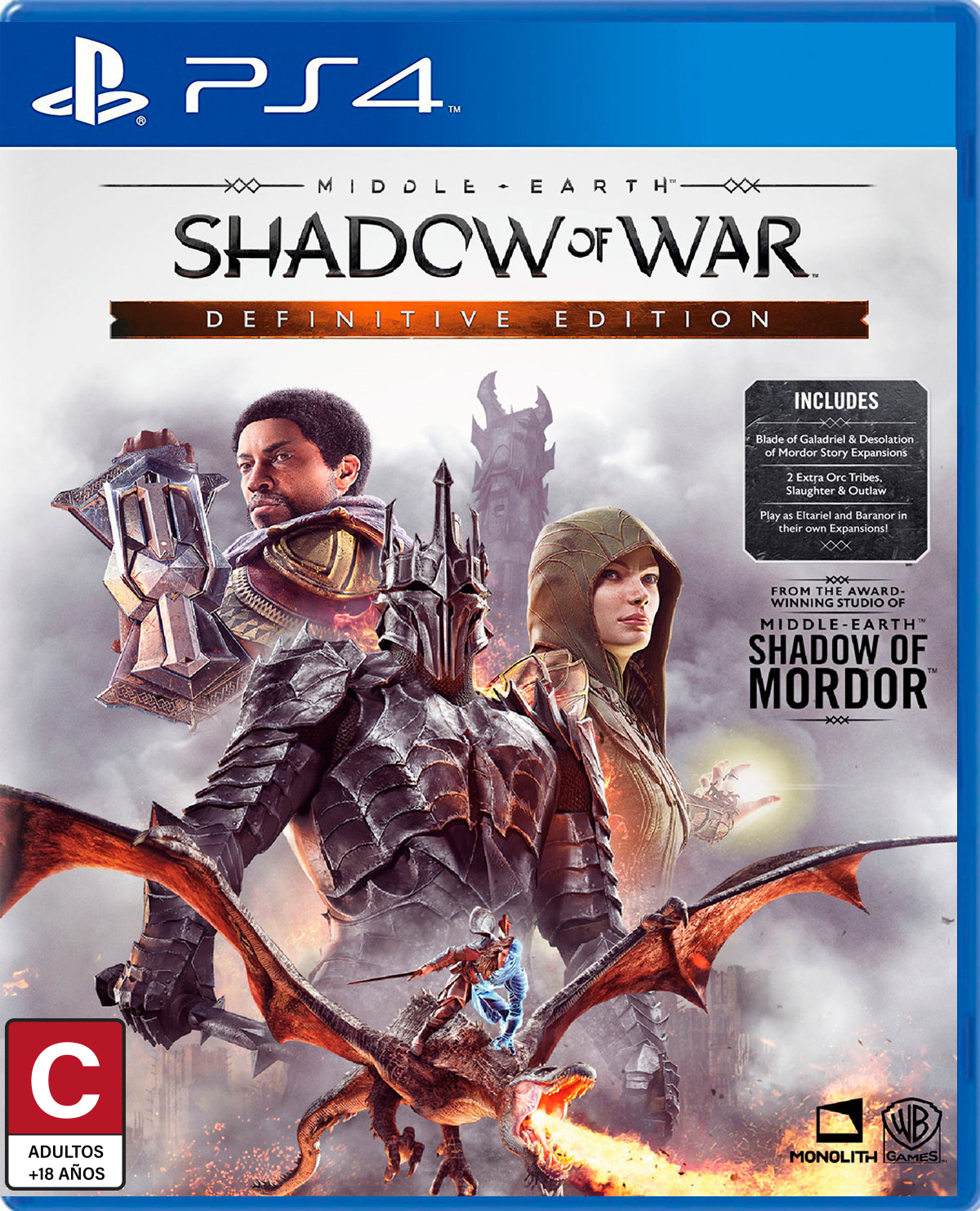 MIDDLE EARTH SHADOW OF WAR DEFINITIVE EDITION