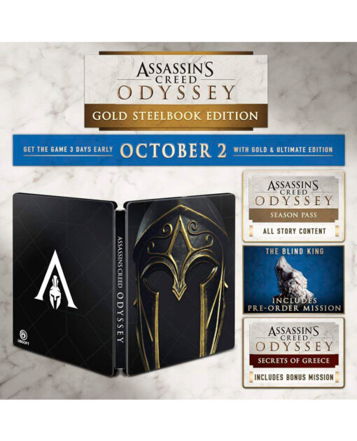 ASSASSINS CREED ODYSSEY GOLD STEELBOOK EDITION - Image 2