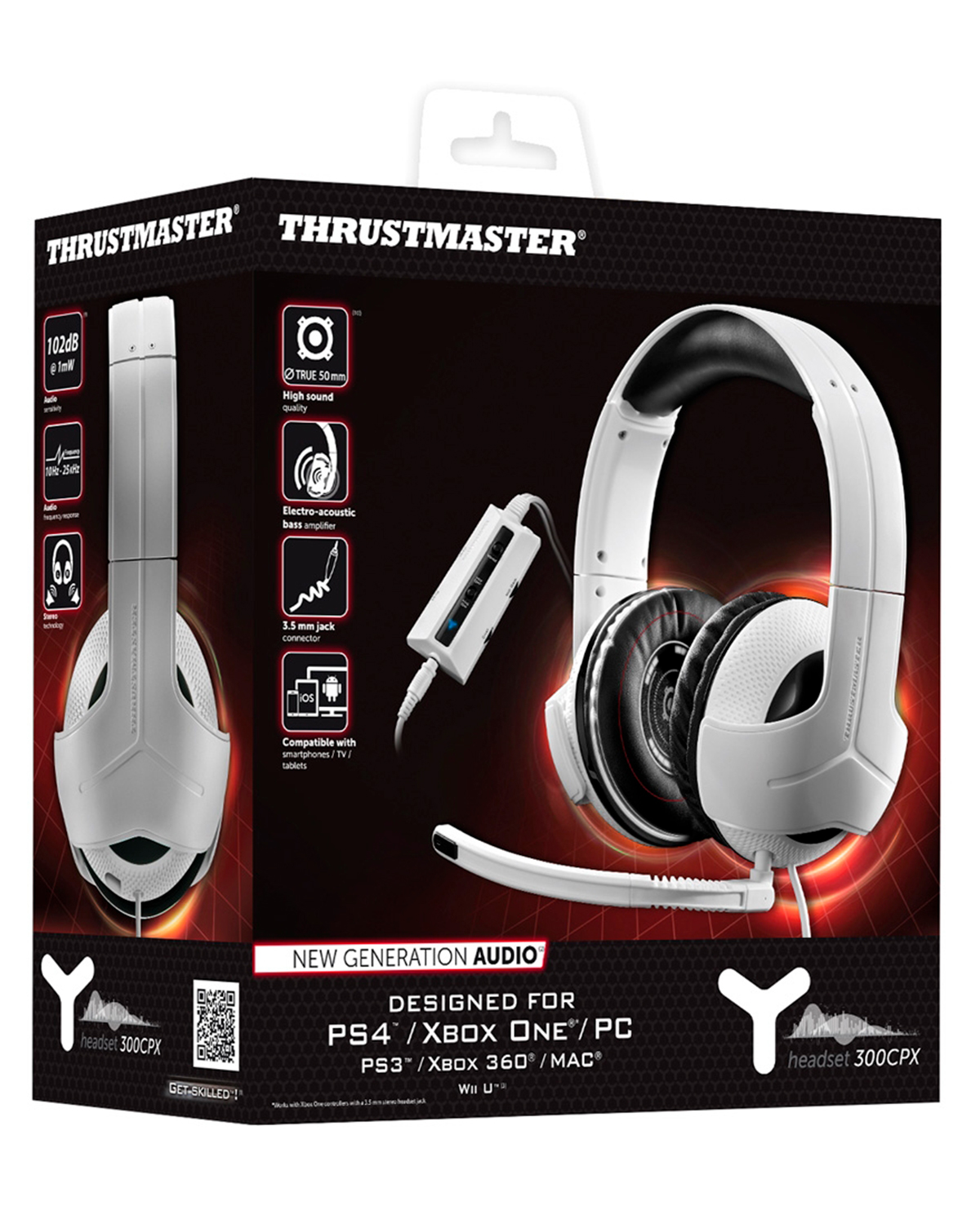 HEADSET PC THRUSTMASTER Y 300CPX BLANCO Y NEGRO - Image 3