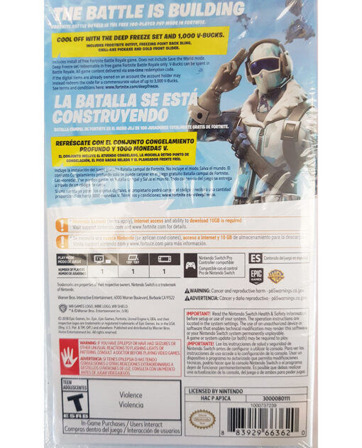 FORTNITE DEEP FREEZE BUNDLE