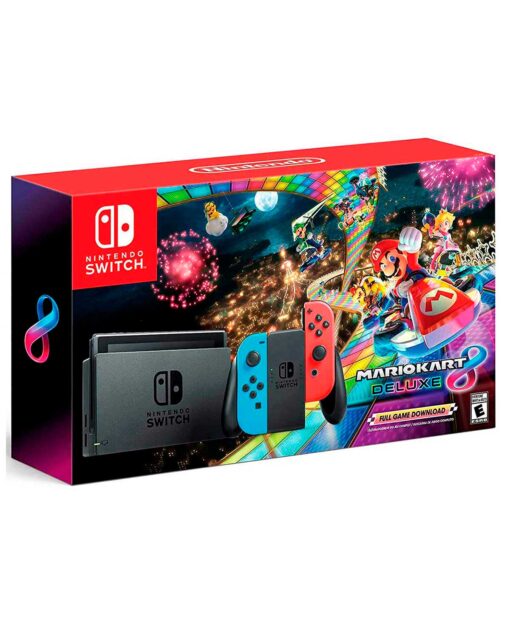 CONSOLA NINTENDO SWITCH 32GB JOY-CON AZUL Y ROJO NEO CON MARIO KART 8