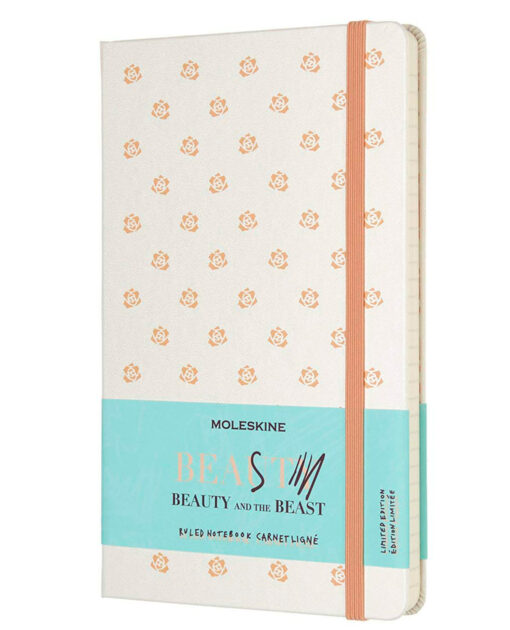LIBRETA THE BEAUTY AND THE BEAST ROSAS EDICION LIMITADA BLANCA