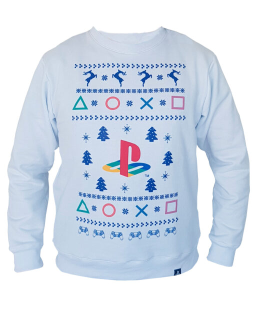 JUMPER PLAYSTATION UGLY SWEATER BLANCO MEDIANO