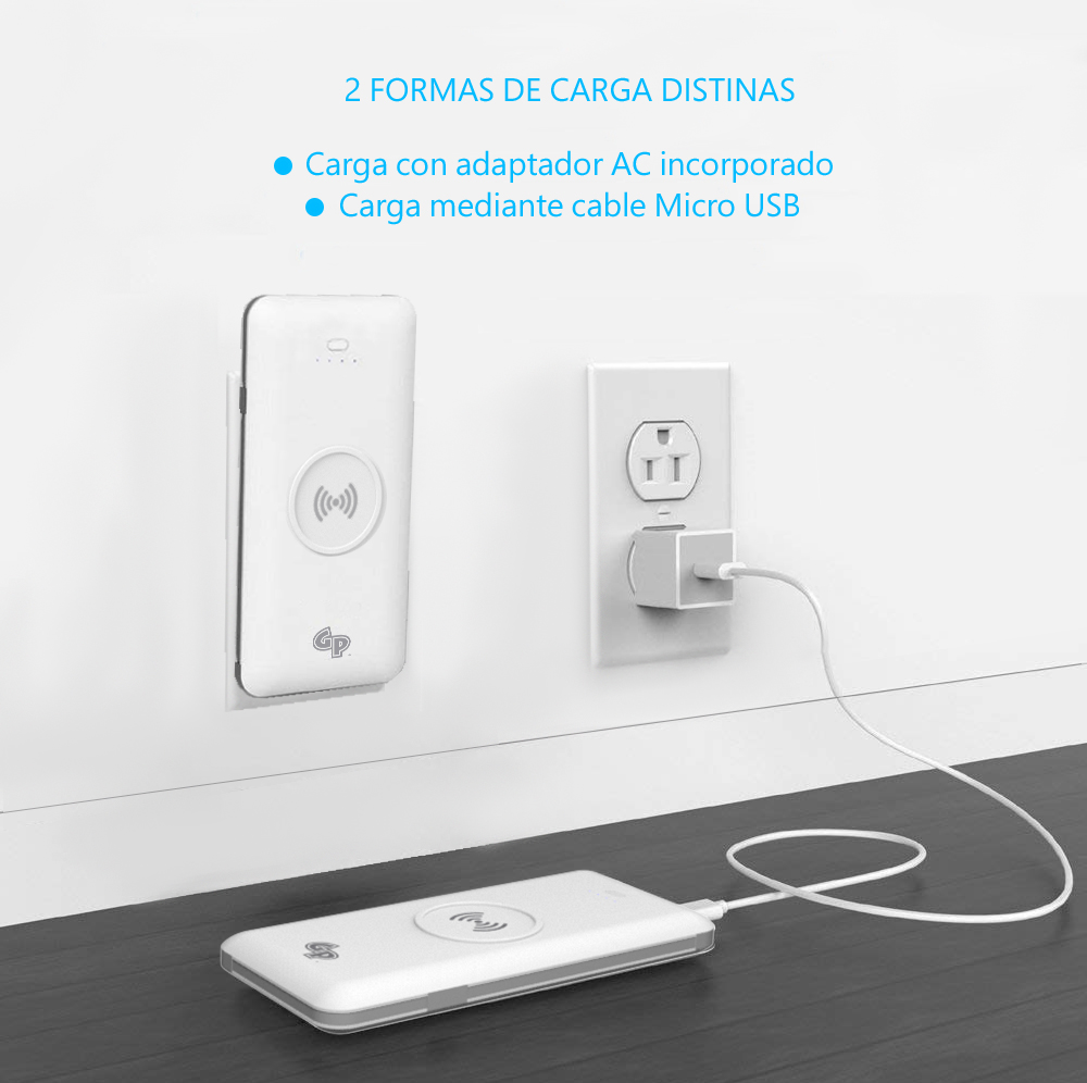 BATERIA INALAMBRICA RECARGABLE GP TODO EN UNO BLANCA 5000 MAH - Image 3