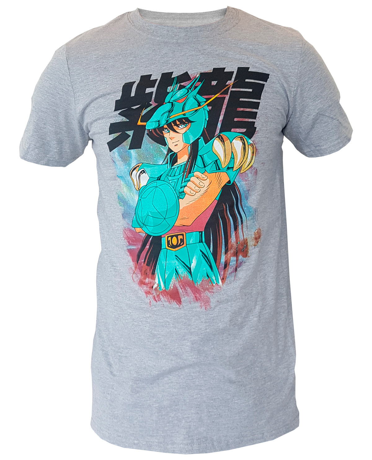 PLAYERA SAINT SEIYA SHIRYU DE DRAGON GRIS GRANDE