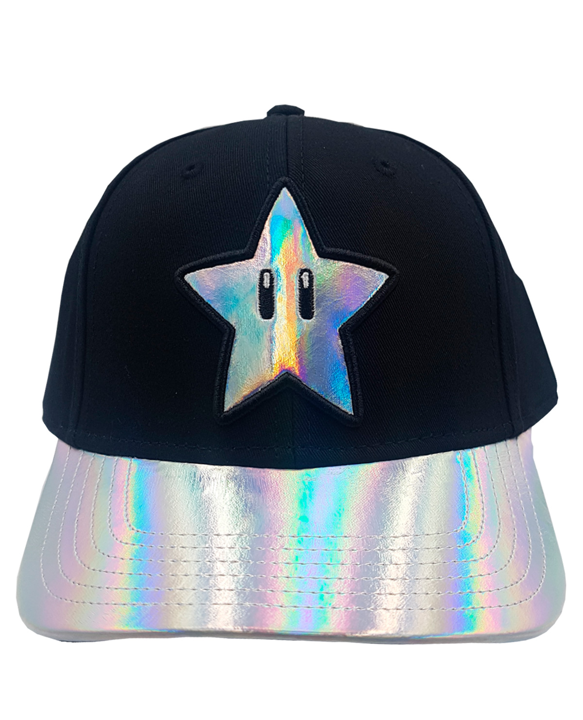 GORRA CLASICA SUPER MARIO STAR POWER NEGRA