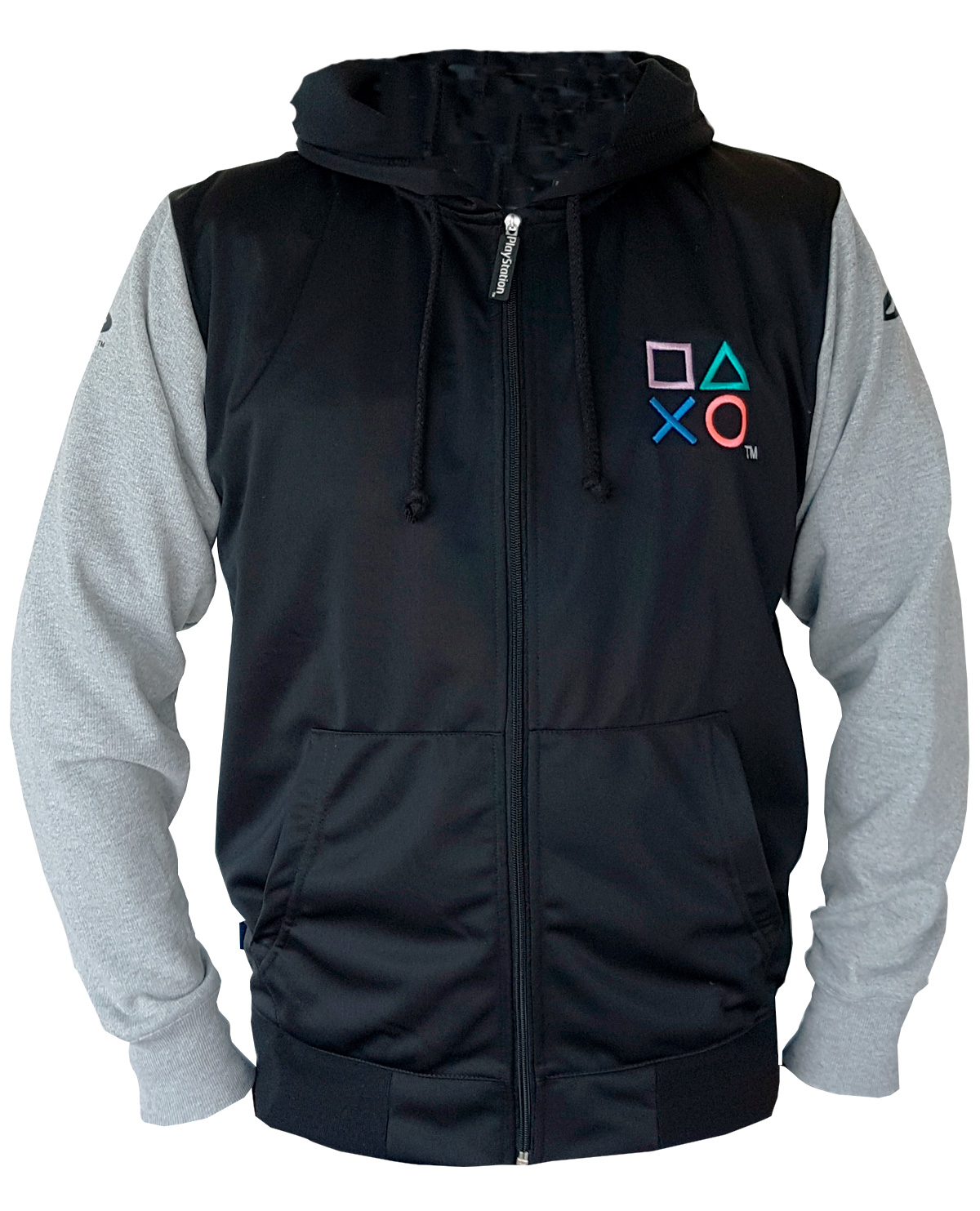 CHAMARRA DEPORTIVA PLAYSTATION ICONOS NEGRA GRANDE