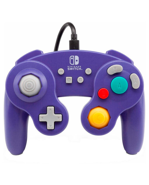 CONTROL NINTENDO SWITCH ALAMBRICO POWER A GAMECUBE MORADO