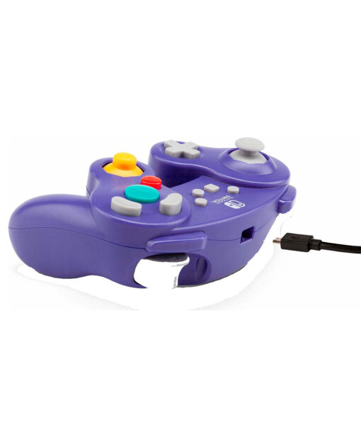 CONTROL NINTENDO SWITCH ALAMBRICO POWER A GAMECUBE MORADO - Image 3