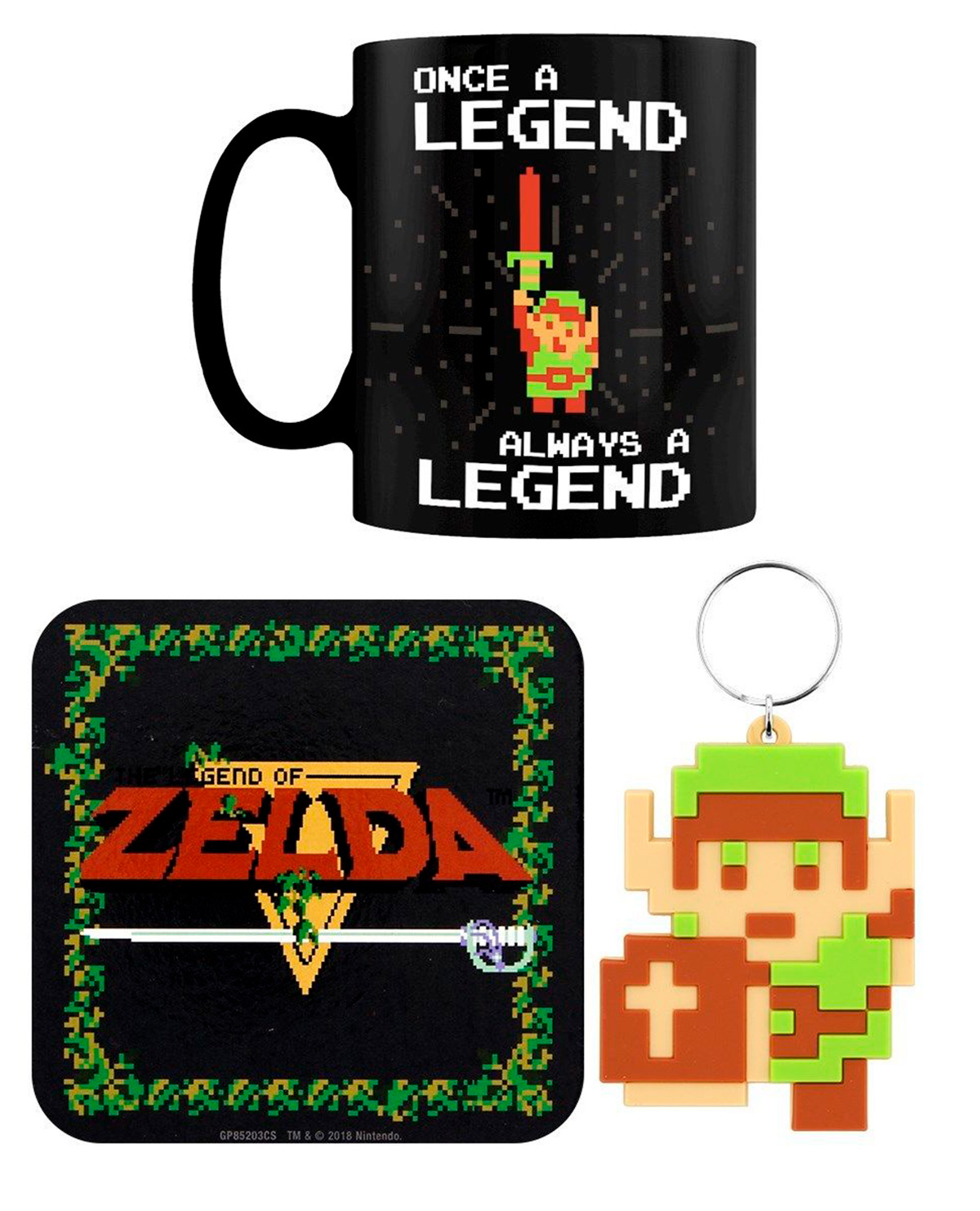 SET DE TAZA Y PORTAVASO THE LEGEND OF ZELDA