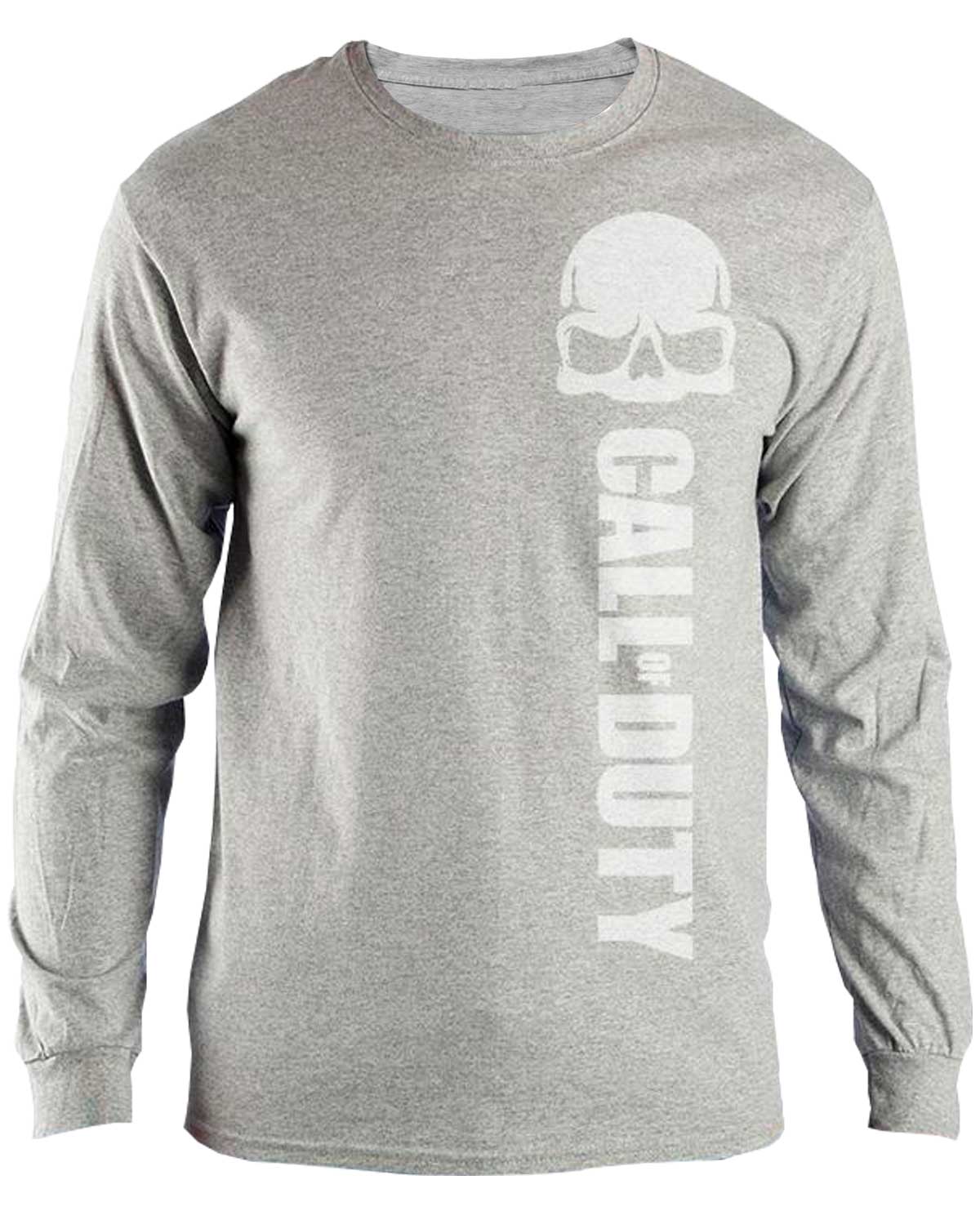 PLAYERA MANGA LARGA CALL OF DUTY BLACK OPS IIII GRIS CHICA