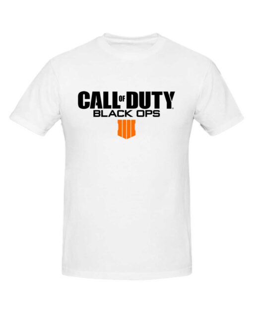 PLAYERA CALL OF DUTY BLACK OPS IIII LOGO BLANCA GRANDE