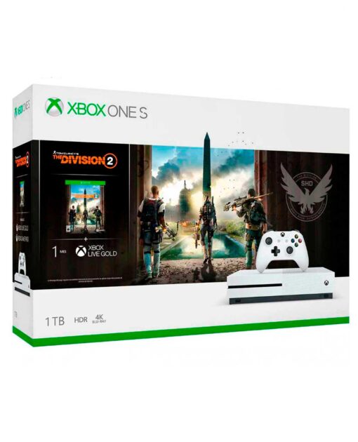 CONSOLA XBOX ONE S BLANCO 1TB CON THE DIVISION 2