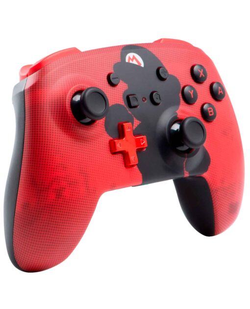 CONTROL NINTENDO SWITCH INALAMBRICO POWER A SUPER MARIO SILUETA
