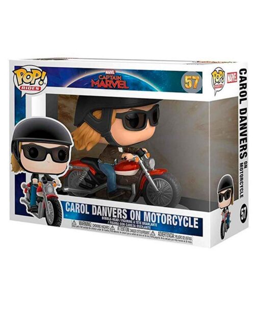 FIGURA POP CAPTAIN MARVEL CAROL DANVERS ON MOTORCYCLE - Image 3