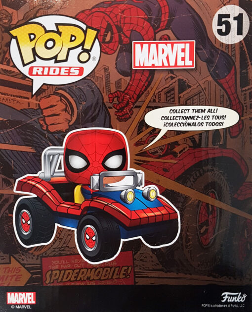 FIGURA POP MARVEL SPIDER MAN WITH SPIDER MOBILE - Image 3