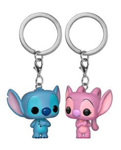 SET DE LLAVEROS POP DISNEY STITCH AND ANGEL