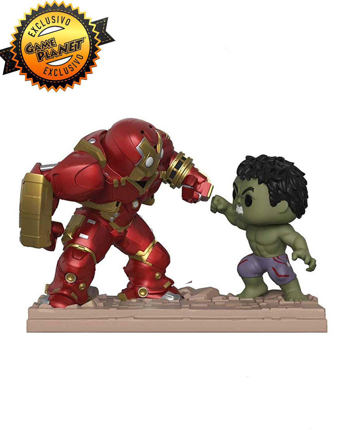 FIGURA POP MARVEL HULKBUSTER VS HULK