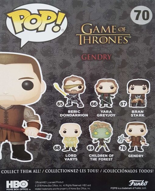 FIGURA POP GAME OF THRONES GENDRY - Image 3