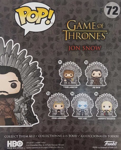 FIGURA POP GAME OF THRONES JON SNOW SITTING ON THRONE - Image 2