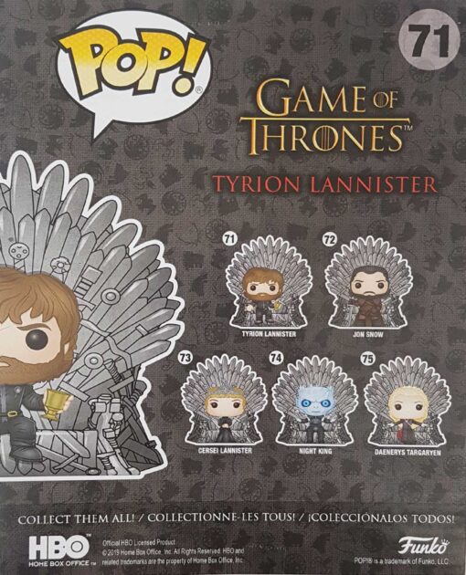 FIGURA POP GAME OF THRONES TYRION LANNISTER SITTING ON THRONE - Image 2