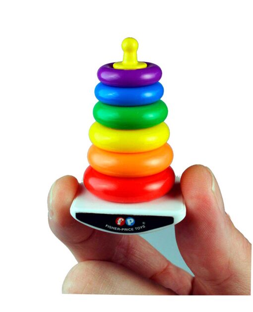 FIGURA WORLDS SMALLEST FISHER PRICE ROCK A STACK - Image 2
