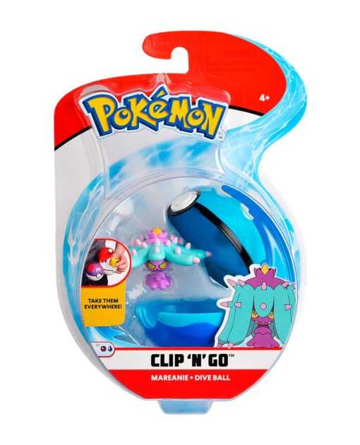 FIGURA POKEMON CLIP N GO DIVE BALL Y MAREANIE - Image 2