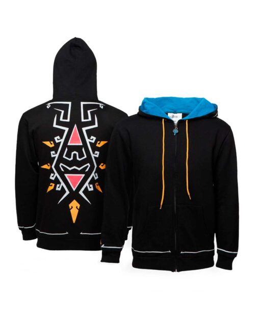 SUDADERA THE LEGEND OF ZELDA SHEIKAH NEGRA MEDIANA - Image 2