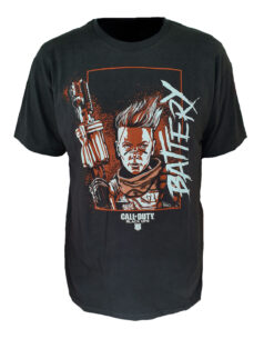PLAYERA CALL OF DUTY BLACK OPS 4 BATTERY NEGRA CHICA