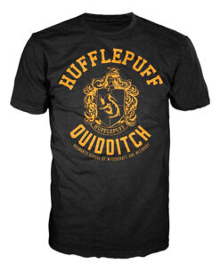 PLAYERA HARRY POTTER HUFFLEPUFF QUIDDITCH NEGRA CHICA