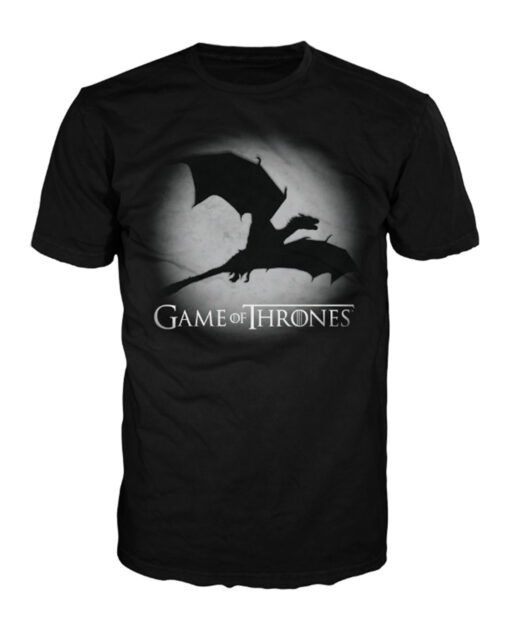 PLAYERA GAME OF THRONES DRAGON NEGRA MEDIANA