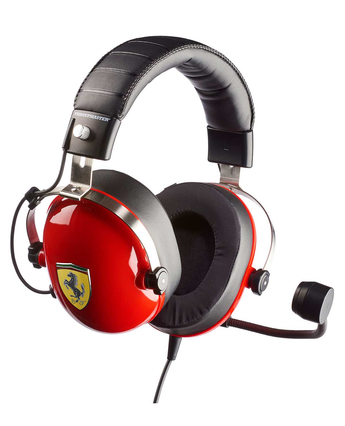 HEADSET PC ALAMBRICO THRUSTMASTER T RACING SCUDERIA FERRARI GRIS Y ROJO