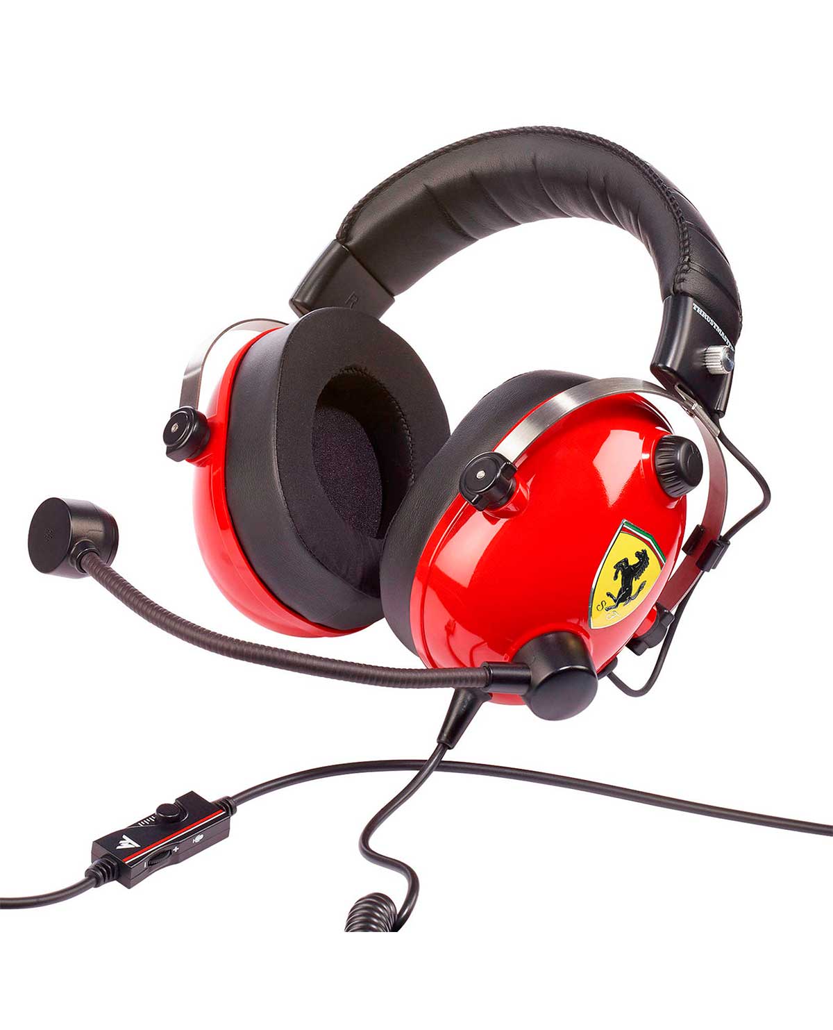 HEADSET PC ALAMBRICO THRUSTMASTER T RACING SCUDERIA FERRARI GRIS Y ROJO - Image 3