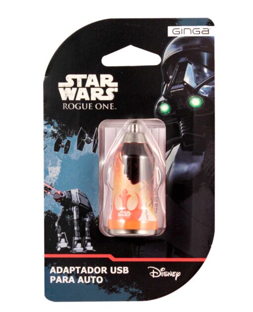 ADAPTADOR DE AUTO STAR WARS ROGUE ONE RESISTENCIA