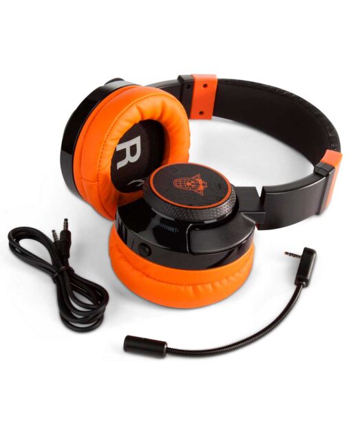 HEADSET PC ALAMBRICO POWER A CRASH TEAM RACING NEGRO Y NARANJA - Image 3