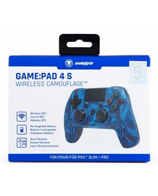 CONTROL PLAYSTATION 4 INALAMBRICO SNAKEBYTE GAMEPAD S BLUE CAMO - Image 3