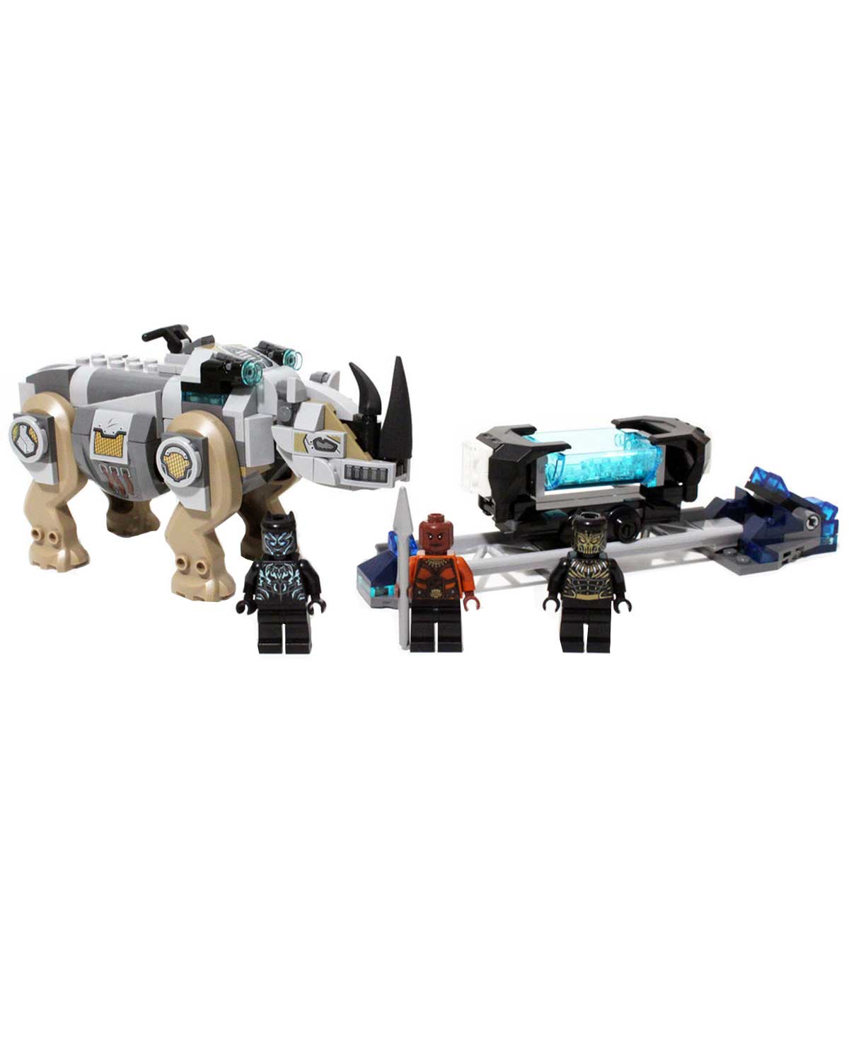 SET DE JUEGO LEGO BLACK PANTHER ENFRENTAMIENTO EN LA MINA DE RHINO